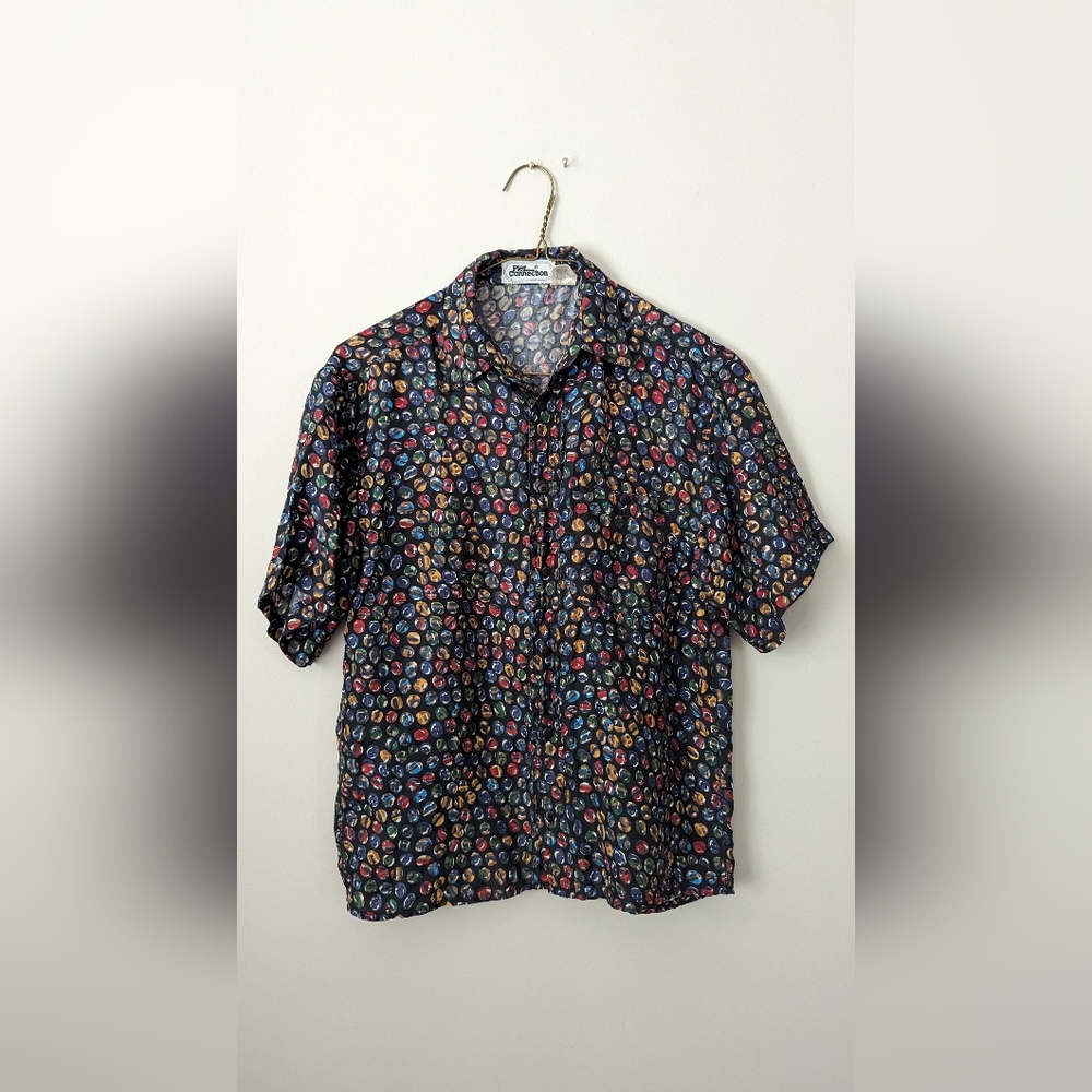 Vintage Silk button up top